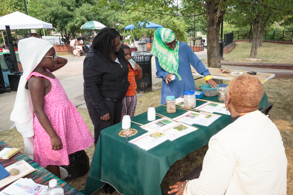 National Night Out at Jesse Allen Park featuring community activities and family engagement