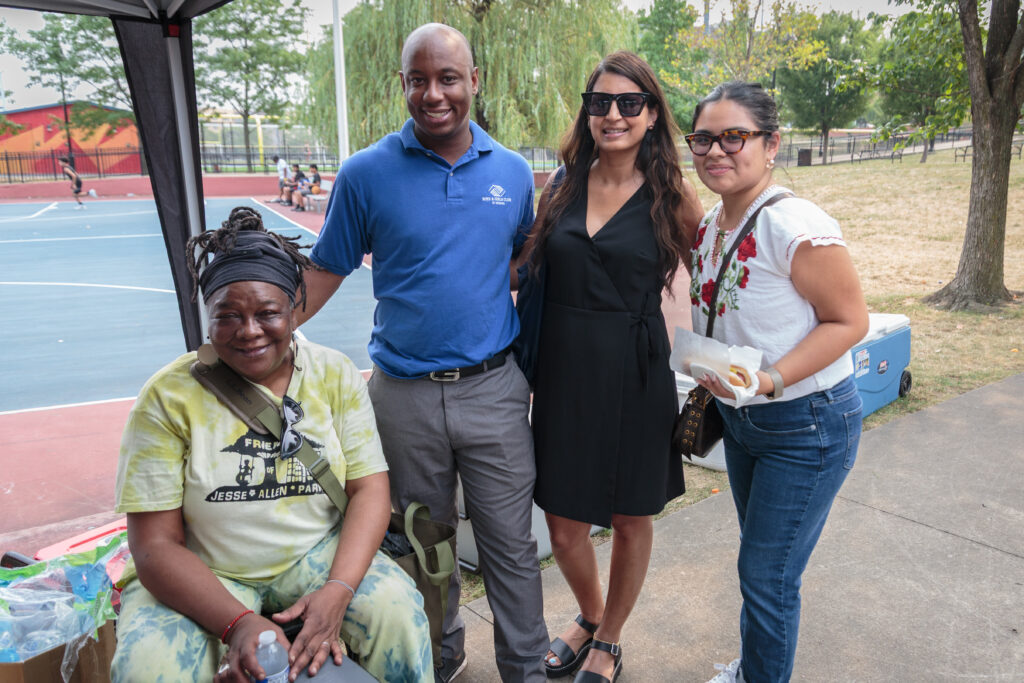 Local vendors and organizations at Jesse Allen Park National Night Out