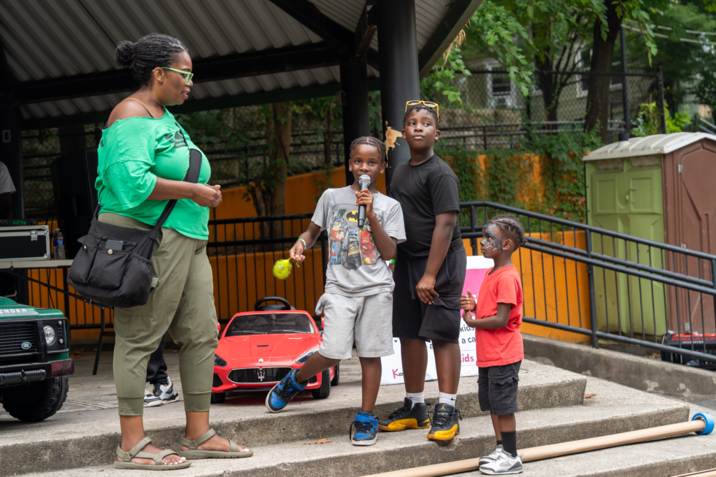 Children participating in group activity